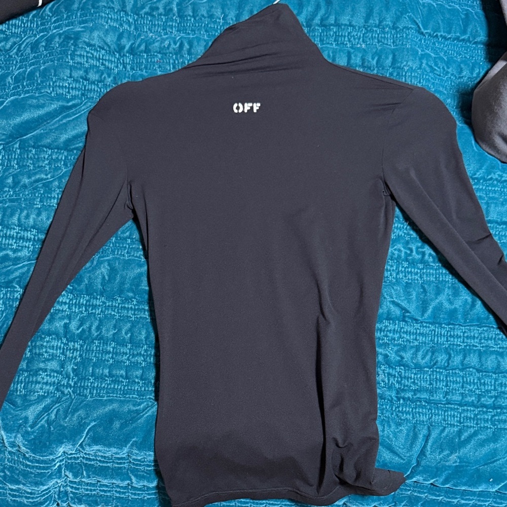 Off-White Black Turtleneck Sweater